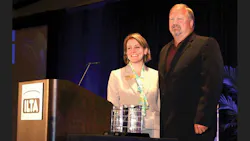 Mark Waggoner US Venture Inc accepts the 2015 Platinum Safety Award for small company