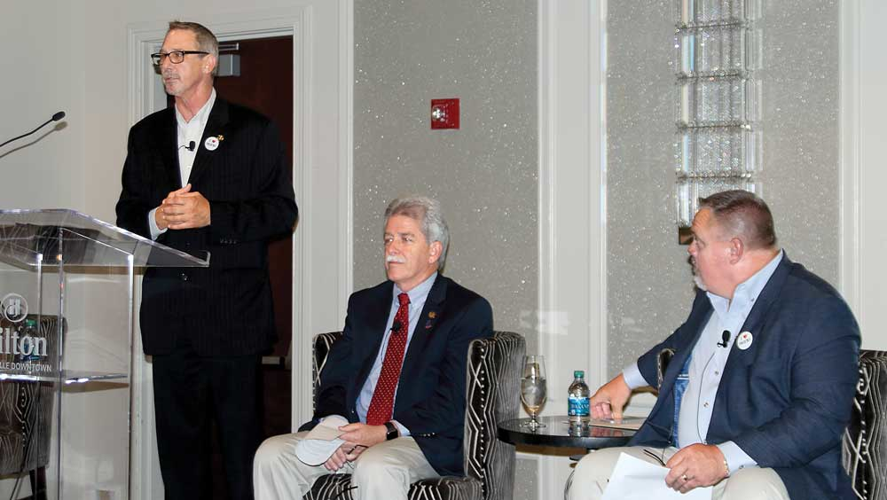 Nearmiss accidents were addressed by from left Dave Edmonson Usher Transport Ray Riley Miller Transporters Inc and Terry Kolacki GLS Transport