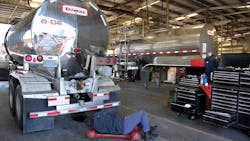 Tank trailer maintenance shop Tank trailer maintenance shop