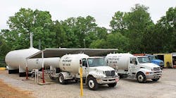 Apex Propane Service, Apex NC, serves the retail propane market and propane-plant construction industry over a five-state area, from the Carolinas north to West Virginia, Virginia, and Maryland. On the propane delivery side, the company runs five bobtails.
