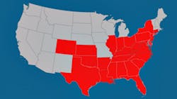 Regional U.S. map Regional U.S. map