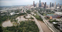 Houston freeway innundated by more than 50 inches of rain.