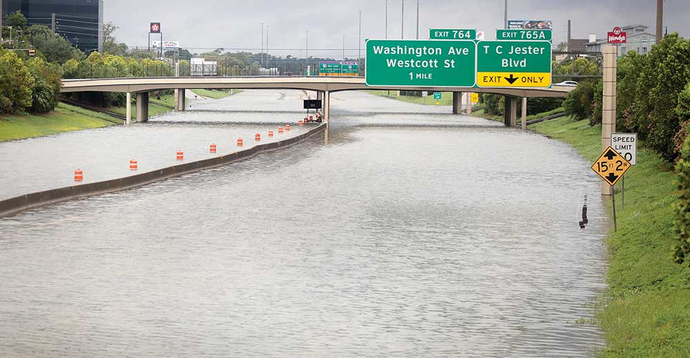 Hurricane Harvey flooded highway Getty Images