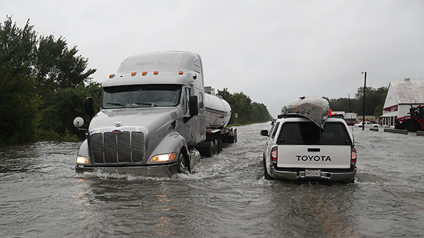 tank truck hurricane flooding joe raedle getty images