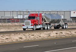 A dry bulker hauls frac sand in the Permian Basin A dry bulker hauls frac sand in the Permian Basin