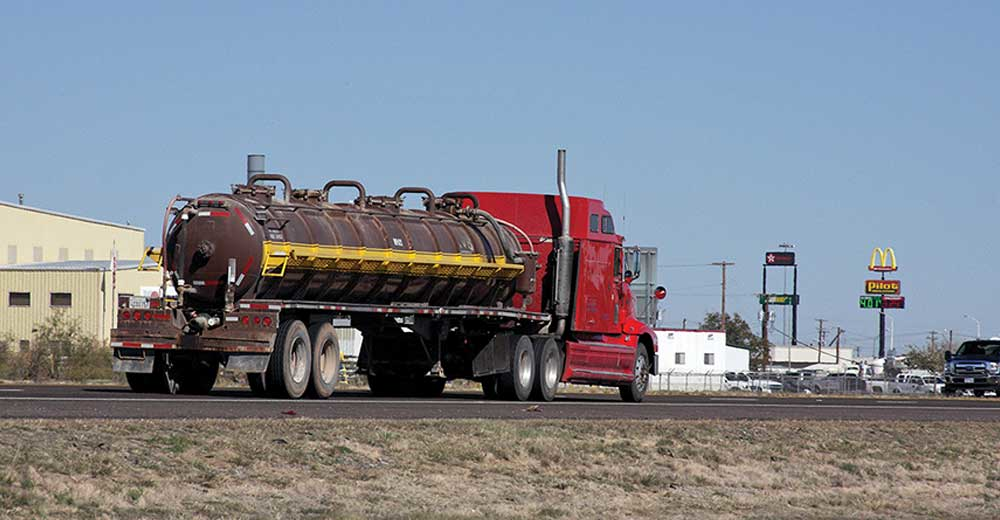 Permian water truck