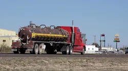 Permian water truck