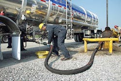 Travis Ramsey a member of the Special Ops team at Sun Coast Resources Inc offloads crude oil at a gathering station near Kilgore TX Houston TXbased Sun Coast has expanded its range of oilfield services to include crude hauling and now has 149 crude transports in service in Texas and Oklahoma Travis Ramsey a member of the Special Ops team at Sun Coast Resources Inc offloads crude oil at a gathering station near Kilgore TX Houston TXbased Sun Coast has expanded its range of oilfield services to include crude hauling and now has 149 crude transports in service in Texas and Oklahoma