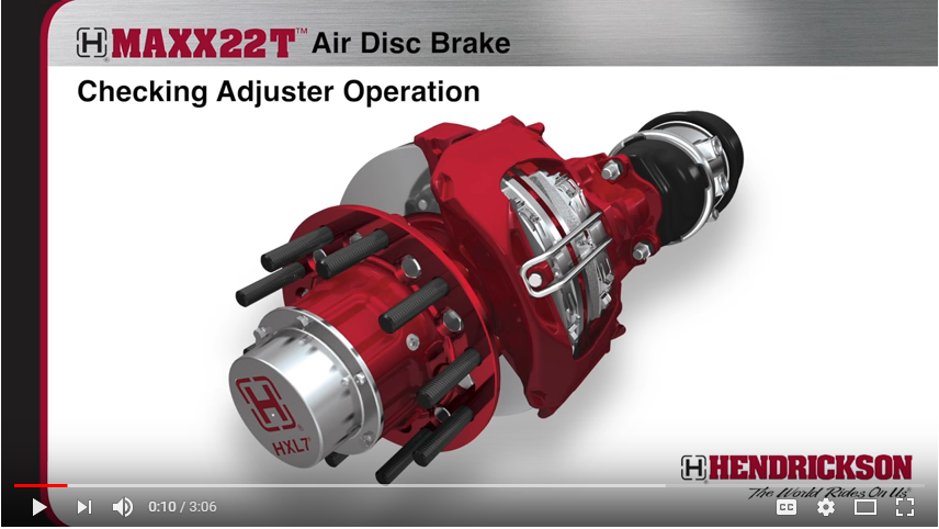 Hendrickson releases additional air disc brake maintenance videos