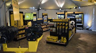 The new Alliance Truck Parts retail display, as recreated here for a press event, is the product of a redesign by shopping-experience experts.