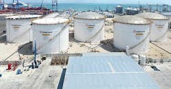 Hidrosur&rsquo;s new facility in Progresso, Yucatan, is Mexico&rsquo;s first marine storage terminal for refined fuels funded by private investment. The terminal has five storage tanks with a total capacity of 485,000 barrels for gasoline, diesel, and aviation fuels.