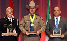 The 2018 NAIC High Points Award winners, from left to right, are Samantha Sarasin for Canada, Jeremy Usener for the US and Luis Le&oacute;n Merino G&oacute;mez for Mexico.
