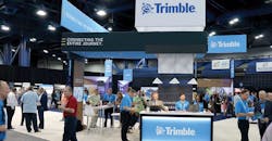 Trimble booth at Insight conference Trimble booth at Insight conference