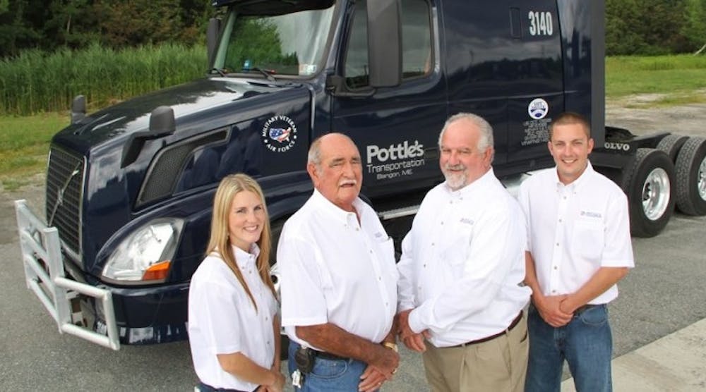 Pottle Transportation CEO Barry Pottle, second from right, recently was named the American Trucking Associations&apos; 74th chairman.