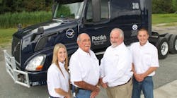 Pottle Transportation CEO Barry Pottle, second from right, recently was named the American Trucking Associations&apos; 74th chairman.