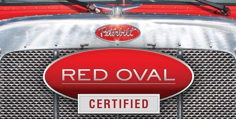 Red Oval Peterbilt