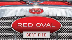 Red Oval Peterbilt
