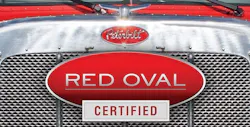 Red Oval Peterbilt
