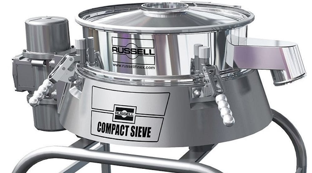 Russell Compact Sieve vibrating sifter for bulk powders
