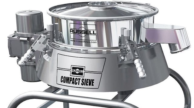 Russell Compact Sieve vibrating sifter for bulk powders