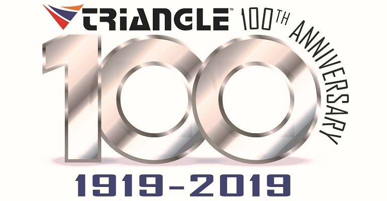 Triangle Suspension 100 years logo