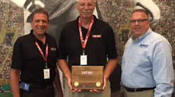 From Left to Right: Steve Thayer, Regional Vice President for LBT, Inc., Tom Anderson, Vice President of Operations and Finance for LBT, Inc., and Bruce Stockton, Vice President of Fleet Services for Kenan Advantage Group.