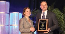 Tim Aydt Marathon Petroleum Company accepts the ILTA Safety Milestone Award from ILTA President Melinda Whitney Tim Aydt Marathon Petroleum Company accepts the ILTA Safety Milestone Award from ILTA President Melinda Whitney