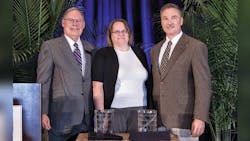 David Doane ILTA president presented the large terminal 2013 Platinum Safety Award to Angela Brown and Tim Aydt Marathon Petroleum Co LLC David Doane ILTA president presented the large terminal 2013 Platinum Safety Award to Angela Brown and Tim Aydt Marathon Petroleum Co LLC