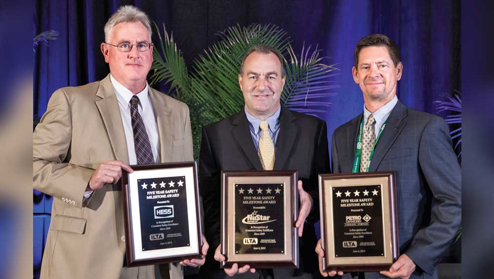 FiveYear Safety Milestone Awards went to Hess Corporation NuStar Energy and PetroDiamond Terminal Company