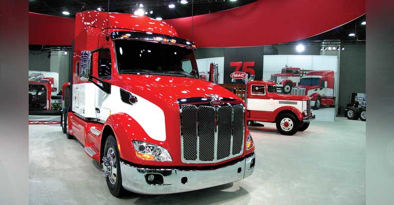 A highlight of Peterbilitrsquos 75th anniversary celebration is its special edition Model 579