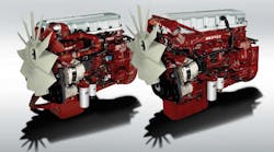 Mack&rsquo;s latest-generation Econodyne engine system used the new EconoBoost intelligent torque management strategy to deliver more torque at low engine speeds for improved fuel efficiency and hill pulling performance.
