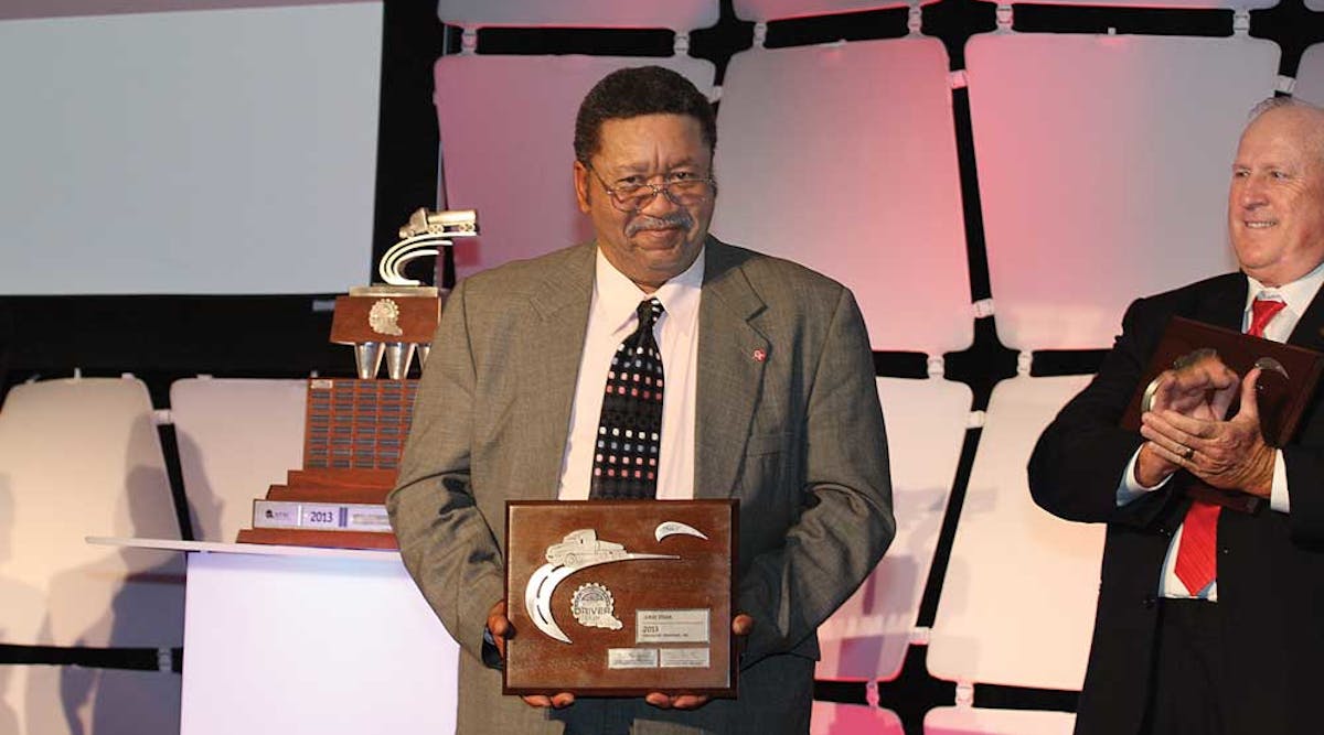 In accepting the National Tank Truck Carriers Professional Driver of the Year award, James Starr said safety is the most important job a driver has.