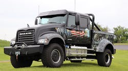 Jack Mack, Mack&apos;s custom-built, mega-crew cab participated in the 30th annual Ride for Freedom Rally.