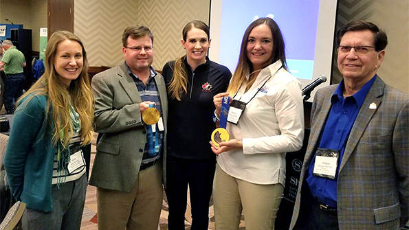 Representatives from Tremcar QualiTru Sampling Systems with Meaghan Mikkelson