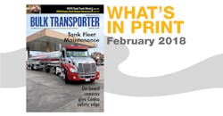 Bulk Transporter February 2018 issue cover Bulk Transporter February 2018 issue cover