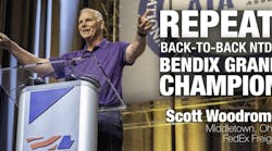 FedEx Freight&apos;s Scott Woodrome claimed back-to-back Bendix Grand Champion titles at the 2019 National Truck Driving Championships.