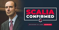 Scalia confirmed Scalia confirmed