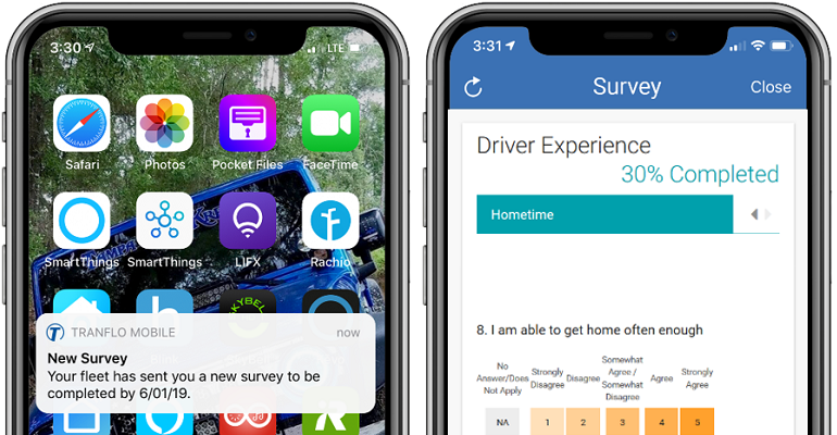 Transflo Engage driver experience + survey