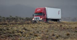Truck on highway Truck on highway