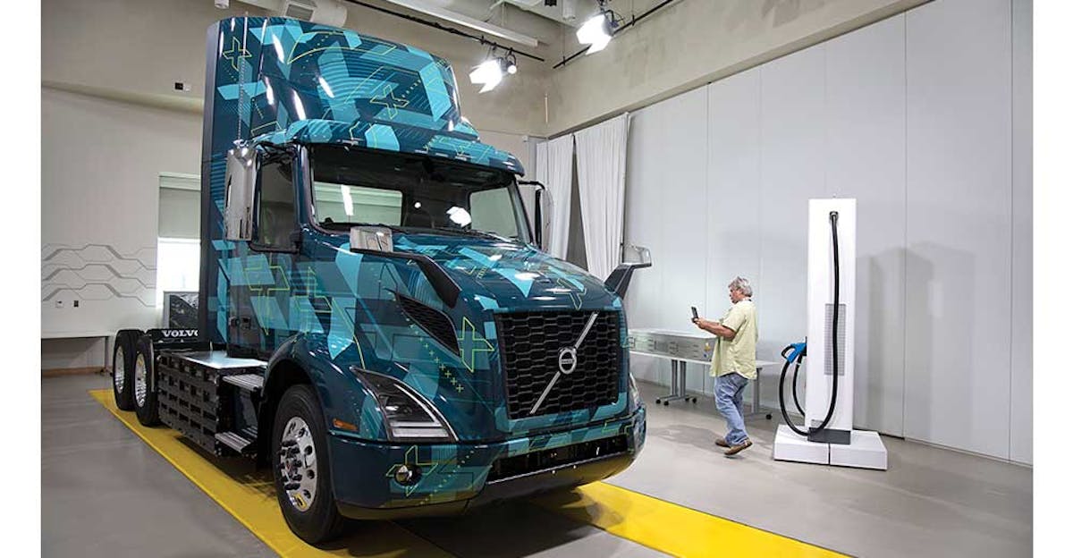 Volvo previews a battery-electric regional haul truck that will launch ...