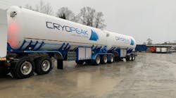 Cryopeak Super B-train LNG trailer