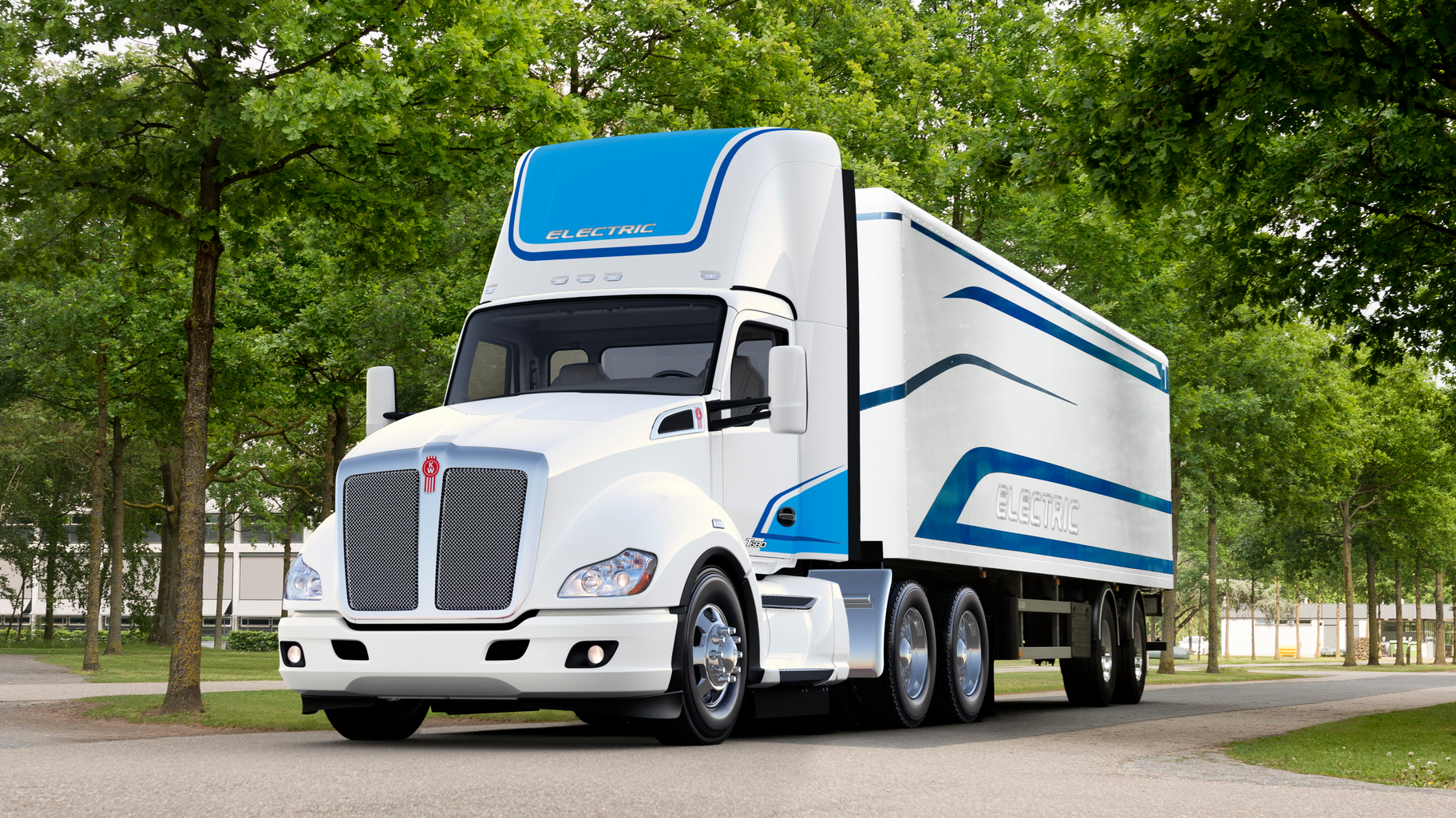 Kenworth T680E short hood day cab