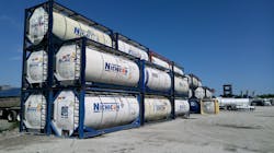 US Container storage yard US Container storage yard