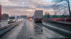 Trucks on highway