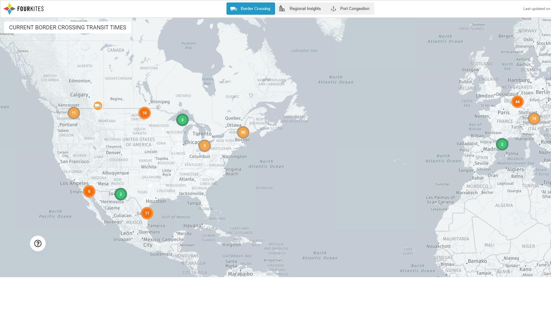 FourKites congestion times
