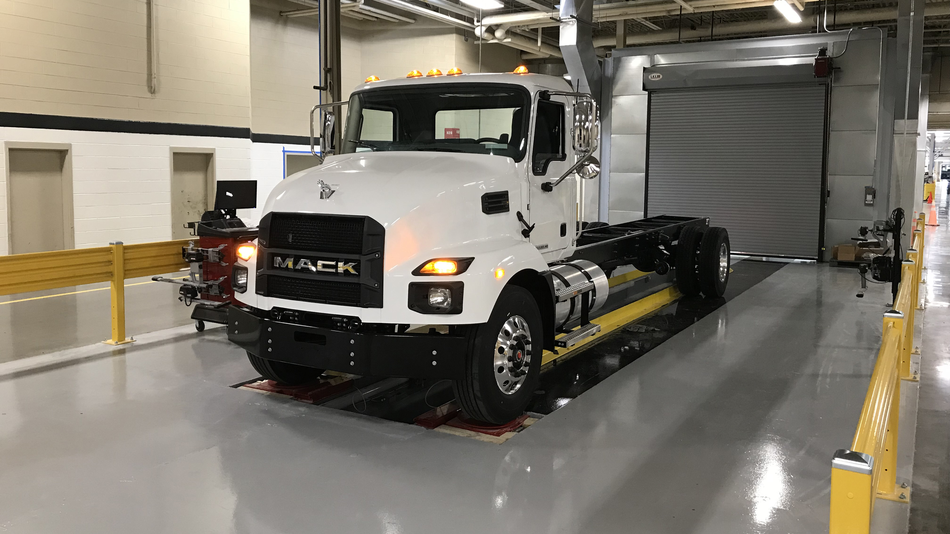 The Mack MD7 is a Class 7 model with a gross vehicle weight rating of 33,000 pounds.