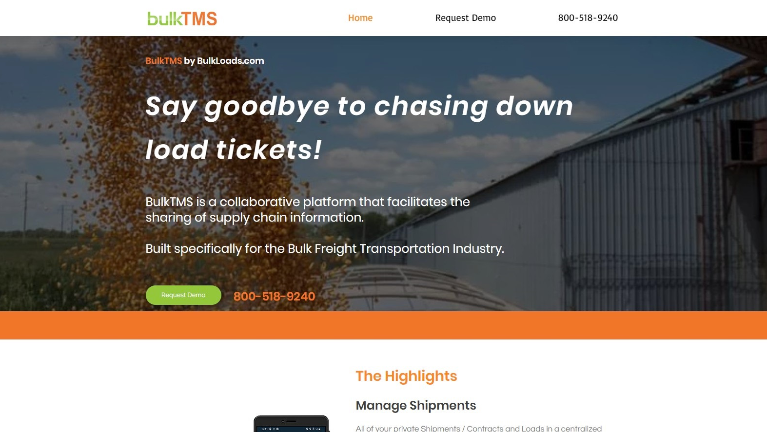 Bulk Tms Home Page Screenshot 5f3d2b670d4e6