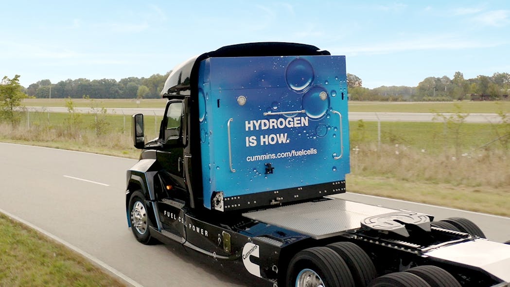 Cummins Hydrogen Fuel Cell Truck Web Banner