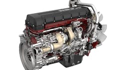 Mack Trucks recently revealed a new version of its 13-liter Mack MP8HE engine with up to 3% improved fuel efficiency. Mack Trucks recently revealed a new version of its 13-liter Mack MP8HE engine with up to 3% improved fuel efficiency.
