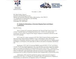 Electronic Shipping Papers Letter Electronic Shipping Papers Letter